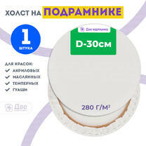 Без бренда «Холст Две картинки круглый 30 см на подрамнике» в Перми в интернет-магазине  Без бренда «Холст Две картинки круглый 30 см на подрамнике» в Перми