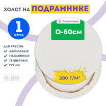 Без бренда «Холст Две картинки круглый 60 см на подрамнике» в Перми в интернет-магазине  Без бренда «Холст Две картинки круглый 60 см на подрамнике» в Перми