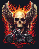 Без бренда «Коробка 20 шт: Огненный череп с крыльями» в Перми