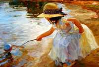 Без бренда «Девочка пытается спасти мяч» в Перми в интернет-магазине  Без бренда «Девочка пытается спасти мяч» в Перми