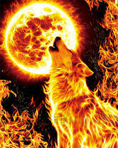 Без бренда «Огненный волк воет на луну (20шт)» в Перми