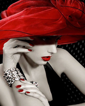 Без бренда «Коробка 20 шт: Девушка с красной шляпой» в Перми