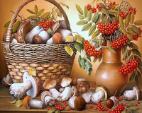 Без бренда «Коробка 20 шт: Корзина с грибами и рябиной» в Перми