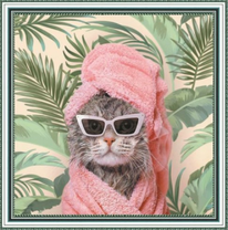 Без бренда «Кошечка в очках и розовых полотенцах» в Перми