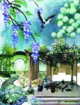 Без бренда «Сад с беседкой, цветами и птицей» в Перми