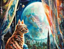 Без бренда «Котик и фантастический пейзаж» в Перми
