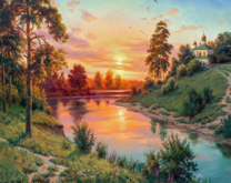 Без бренда «Вид на реку на закате» в Перми