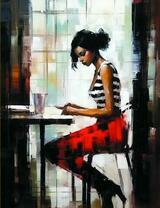 Без бренда «Девушка читает за столом» в Перми